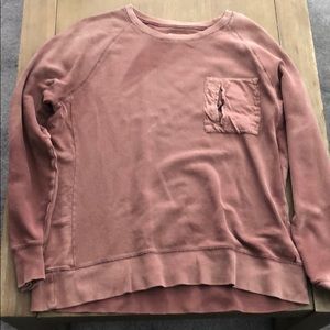 Sun faded oversized crew neck